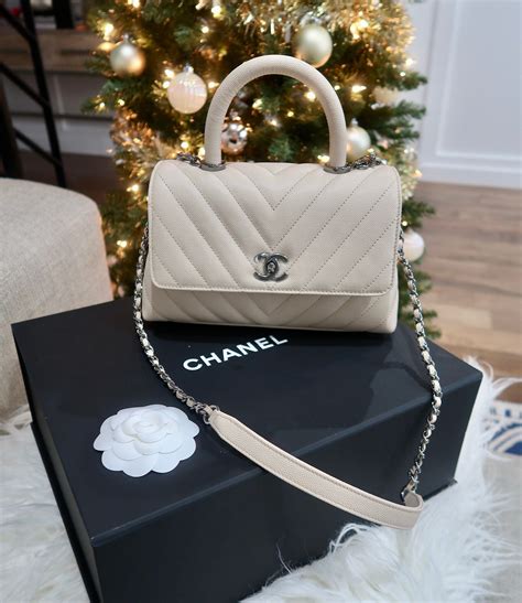 chanel micro top handle|Chanel small bag with handle.